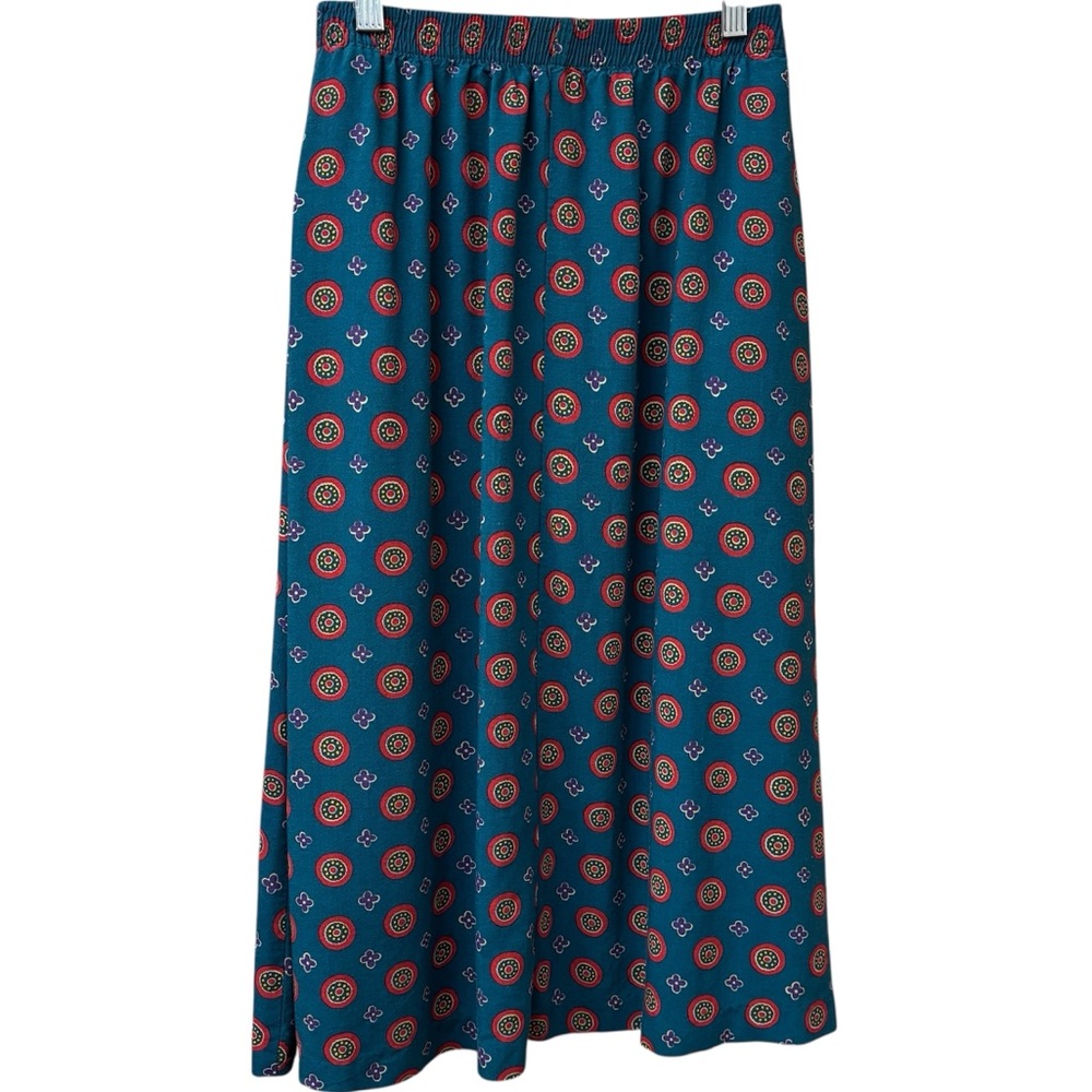 Vintage pull on patterned skirt size small
